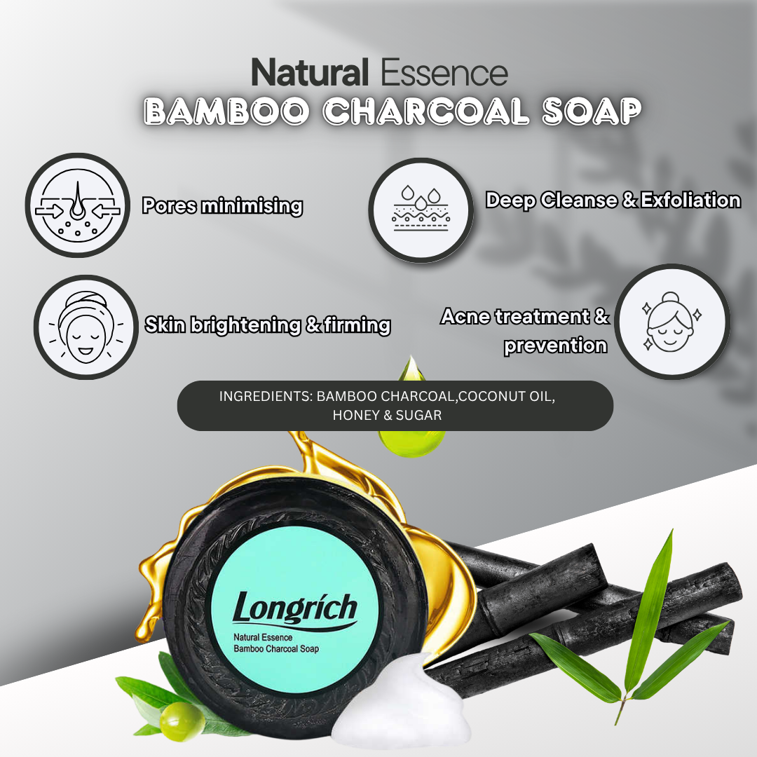 Bamboo charcoal soap