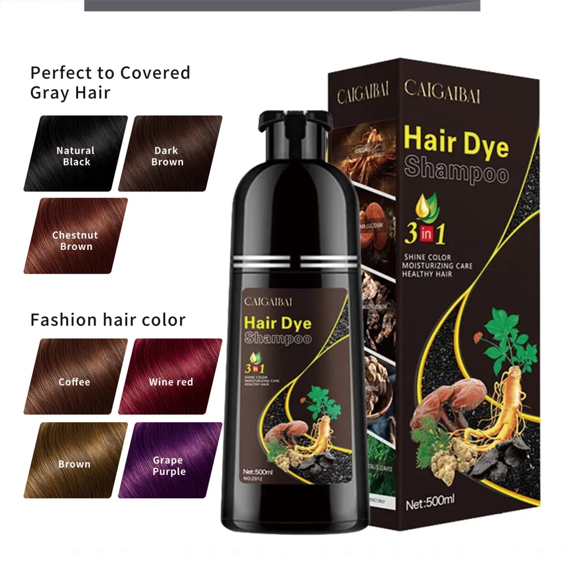 Hair dye shampoo