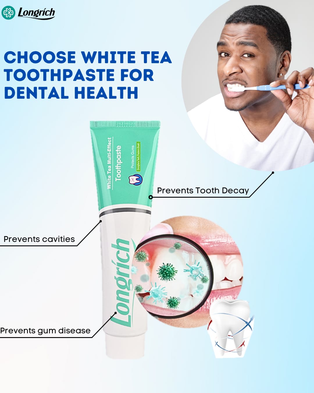 White tea toothpaste