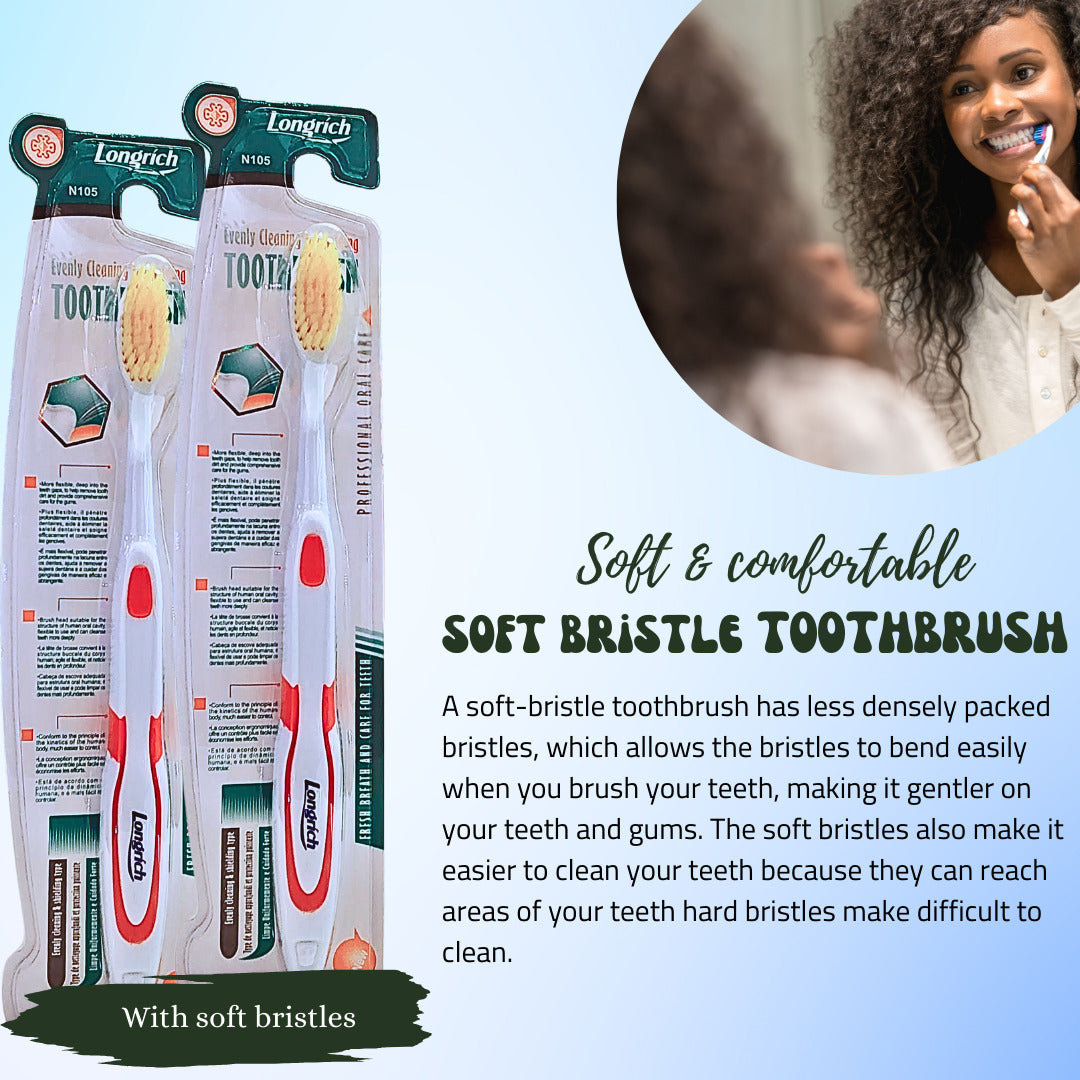 Soft bristle toothbrush
