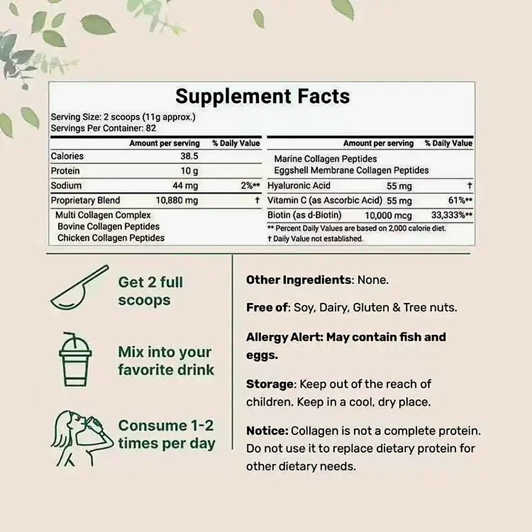 Multi Collagen peptides powder