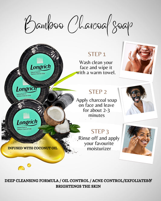 Bamboo charcoal soap