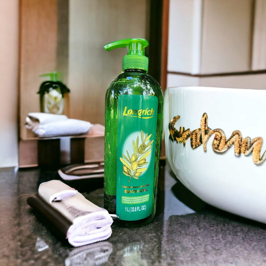 Golden olive bath oil