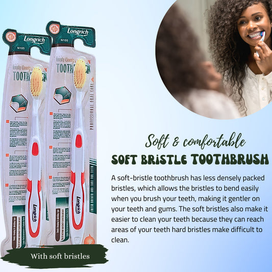 Soft bristle toothbrush